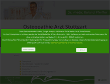 Tablet Screenshot of osteopathie-arzt-stuttgart.de